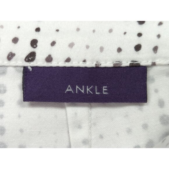 NYDJ Womens Ankle Pants size 4 Polka Dot Stretch Lift Tuck Technology - Picture 5 of 11